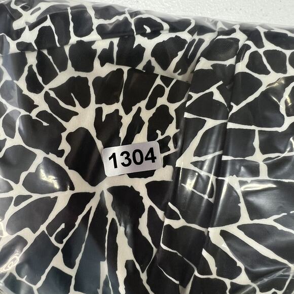 Jodee Size 14 Tankini Swimsuit Top Women's Black White Abstract Print Shelf Bra - Picture 10 of 10